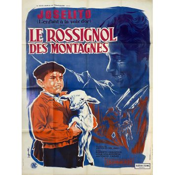 LE ROSSIGNOL DES MONTAGNES Affiche de film- 120x160 cm. - 1958 - Joselito, Antonio del Amo