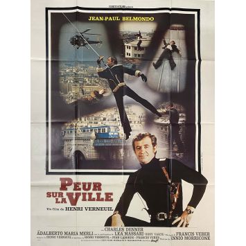 NIGHT CALLER Original Movie Poster Style B - 47x63 in. - 1975 - Jean-Paul Belmondo, Henri Verneuil