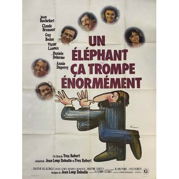 PARDON MON AFFAIRE Original Movie Poster- 47x63 in. - 1976 - Jean Rochefort, Yves Robert