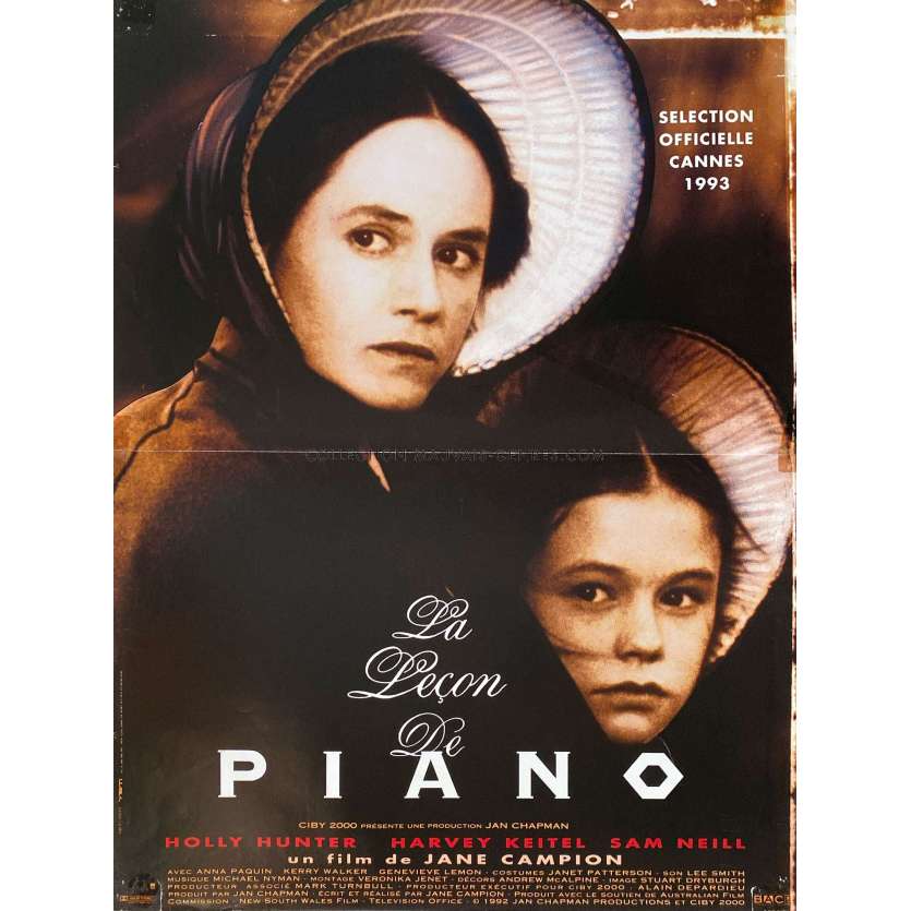 LA LECON DE PIANO Affiche de film- 40x54 cm. - 1993 - Holly Hunter, Jane Campion