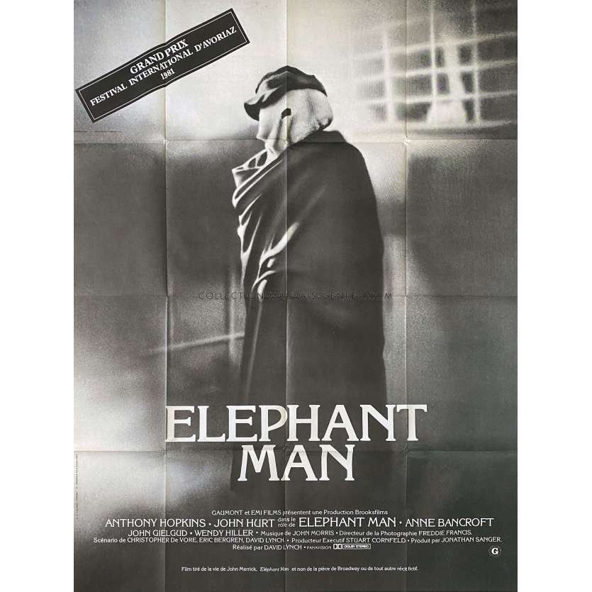 ELEPHANT MAN Original Movie Poster- 47x63 in. - 1980 - John Hurt, David Lynch