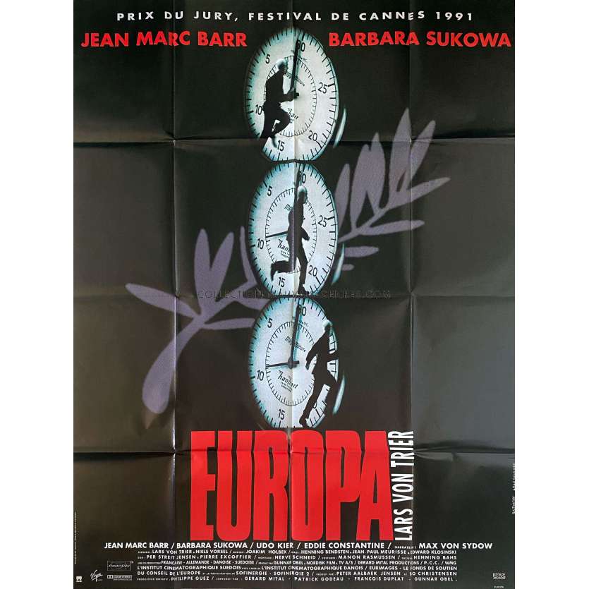 EUROPA Affiche de film- 120x160 cm. - 1991 - Barbara Sukova, Lars Von Trier