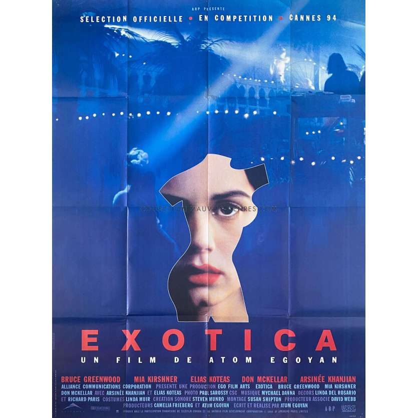 EXOTICA Original Movie Poster- 47x63 in. - 1994 - Bruce Windwood, Atom Egoyan