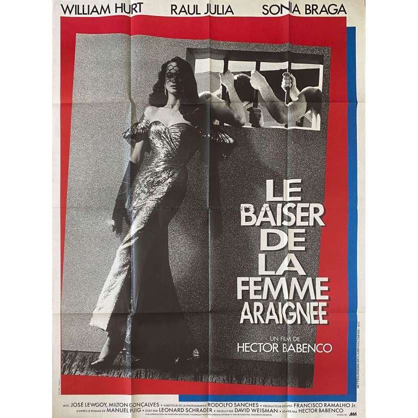 KISS OF THE SPIDER WOMAN Original Movie Poster Style B - 47x63 in. - 1985 - William Hurt, Raul Julia