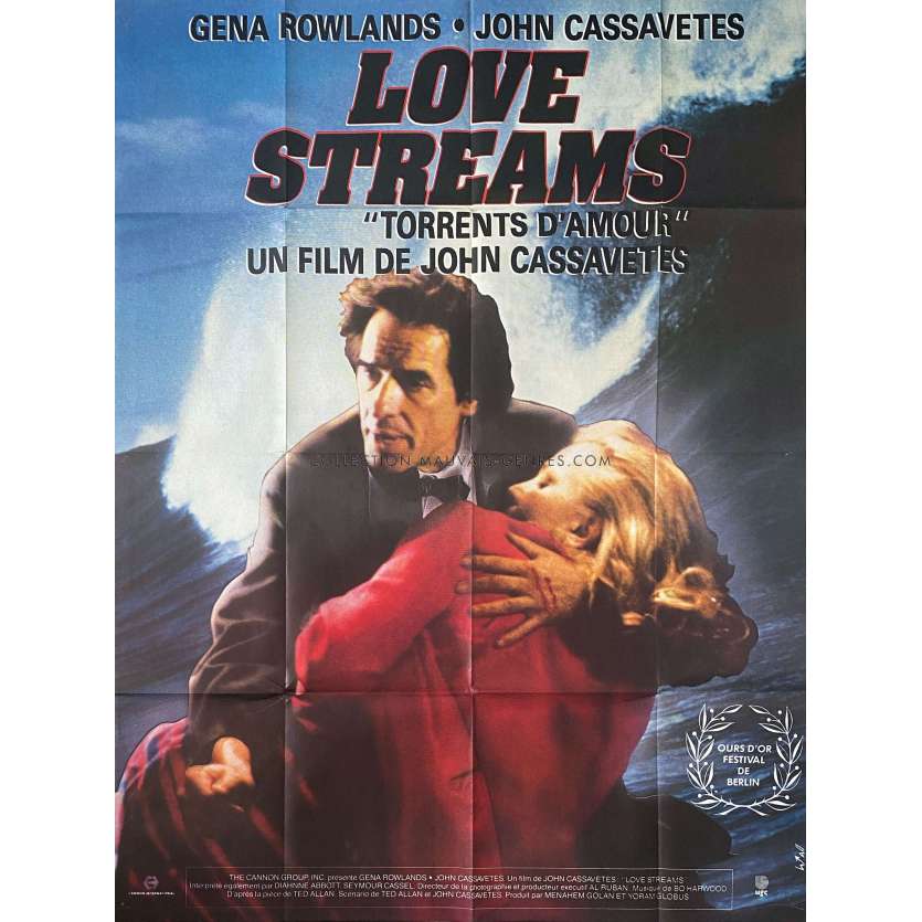 LOVE STREAMS - TORRENTS D'AMOUR Affiche de film- 120x160 cm. - 1984 - Gena Rowlands, John Cassavetes