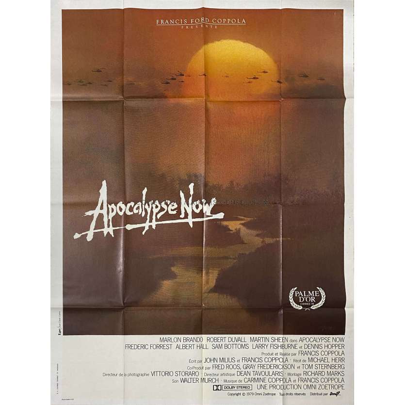 APOCALYPSE NOW Affiche de film- 120x160 cm. - 1979 - Marlon Brando, Francis Ford Coppola