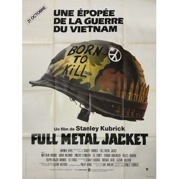 FULL METAL JACKET Original Movie Poster- 47x63 in. - 1989 - Matthew Modine, Stanley Kubrick