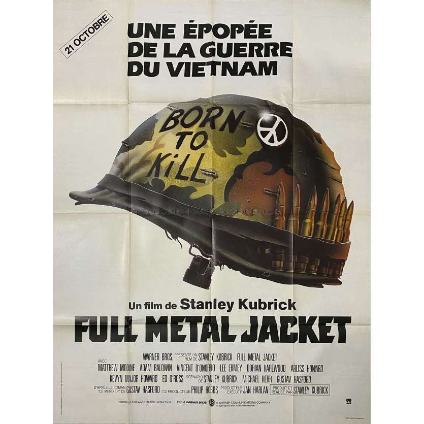 FULL METAL JACKET Affiche de film- 120x160 cm. - 1989 - Matthew Modine, Stanley Kubrick