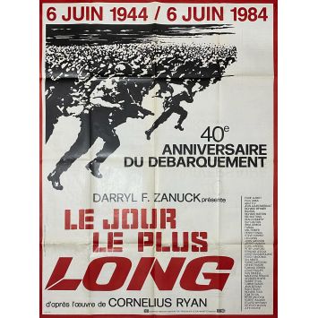 LE JOUR LE PLUS LONG Affiche de film- 120x160 cm. - 1962/R1984 - John Wayne, Ken Annakin