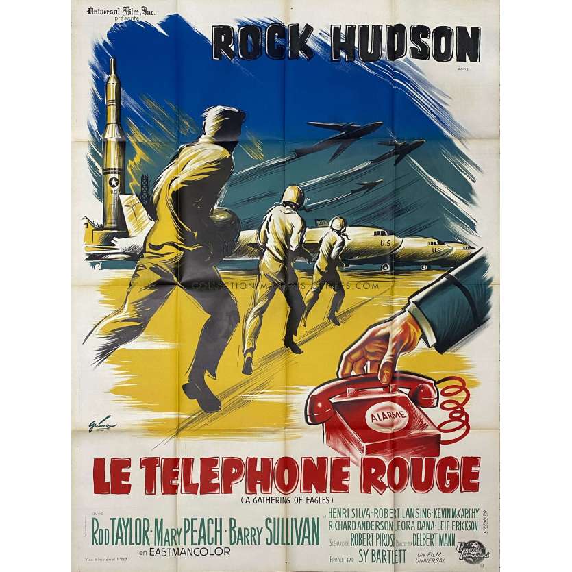 LE TELEPHONE ROUGE Affiche de film- 120x160 cm. - 1963 - Rock Hudson, Delbert Mann