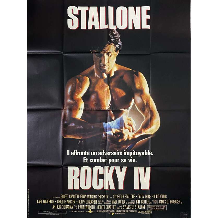 ROCKY IV Original Movie Poster- 47x63 in. - 1985 - Sylvester Stallone, Sylvester Stallone