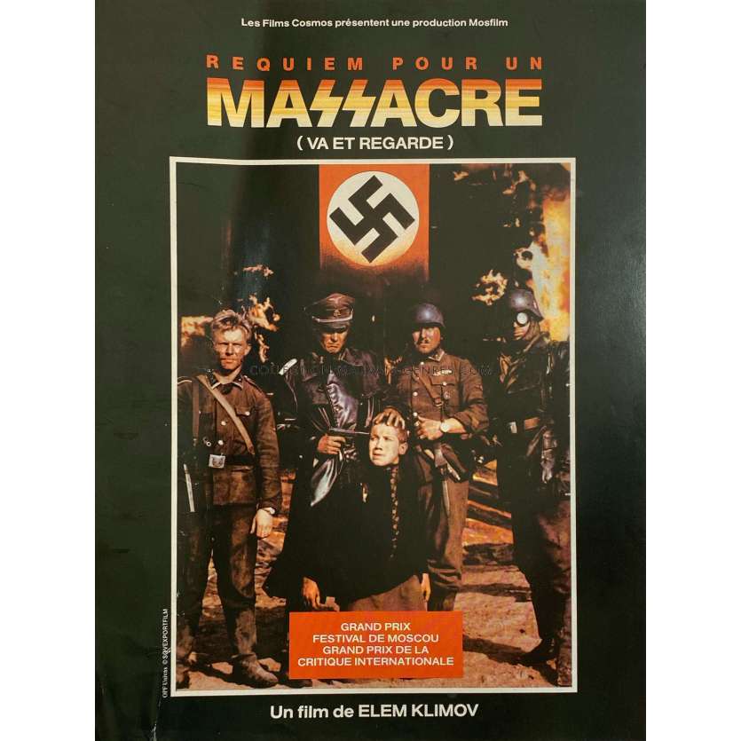 REQUIEM POUR UN MASSACRE Synopsis- 24x30 cm. - 1985 - Aleksey Kravchenko, Elem Klimov
