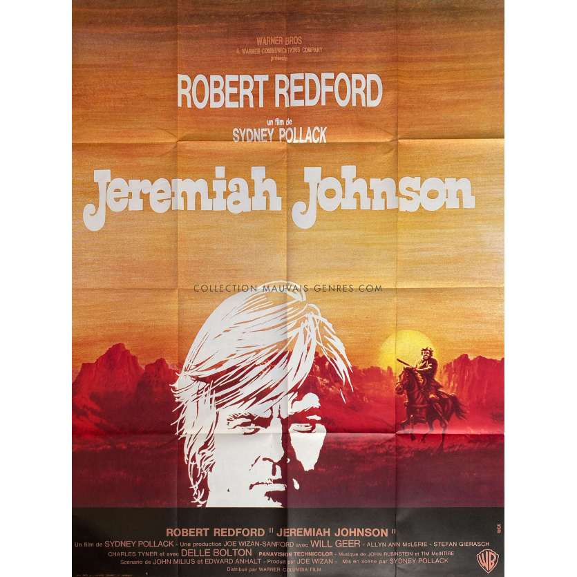 JEREMIAH JOHNSON Affiche de film- 120x160 cm. - 1972 - Robert Redford, Sidney Pollack