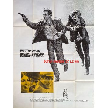 BUTCH CASSIDY ET LE KID Affiche de cinéma- 120x160 cm. - 1969 - Paul Newman, George Roy Hill