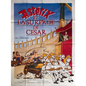 ASTERIX VERSUS CAESAR Original Movie Poster- 47x63 in. - 1985 - Roger Carel, Gaëtan Brizzi