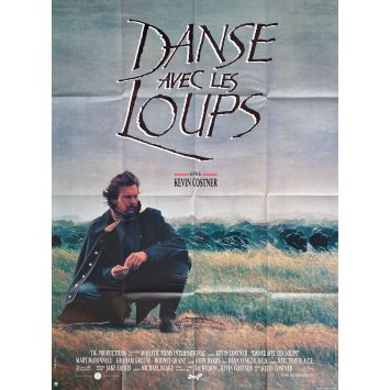 DANSE AVEC LES LOUPS Affiche de film- 120x160 cm. - 1990 - Mary McDowell, Kevin Costner