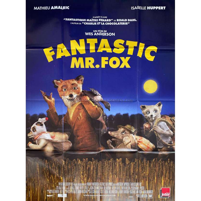 FANTASTIC MR FOX Affiche de film- 120x160 cm. - 2009 - George Clooney, Wes Anderson