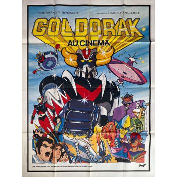 GOLDORAK Original Movie Poster- 47x63 in. - 1979 - Grendizer, Go Nadai
