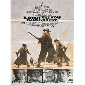 IL ETAIT UNE FOIS DANS L'OUEST Affiche de film- 120x160 cm. - 1968/R1970 - Henry Fonda, Sergio Leone