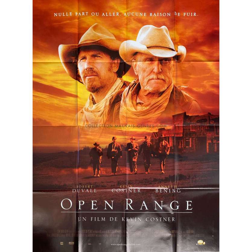 OPEN RANGE Affiche de film- 120x160 cm. - 2003 - Robert Duvall, Kevin Costner