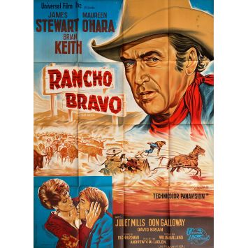 THE RARE BREED Original Movie Poster- 47x63 in. - 1966 - James Stewart, Andrew V. McLaglen