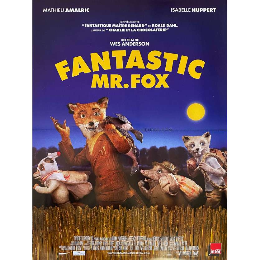 FANTASTIC MR FOX Affiche de film- 40x54 cm. - 2009 - George Clooney, Wes Anderson