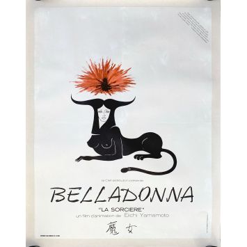 BELLADONNA OF SADNESS Original Linen Movie Poster- 23x32 in. - 1973 - Chinatsu Nakayama, Eiichi Yamamoto