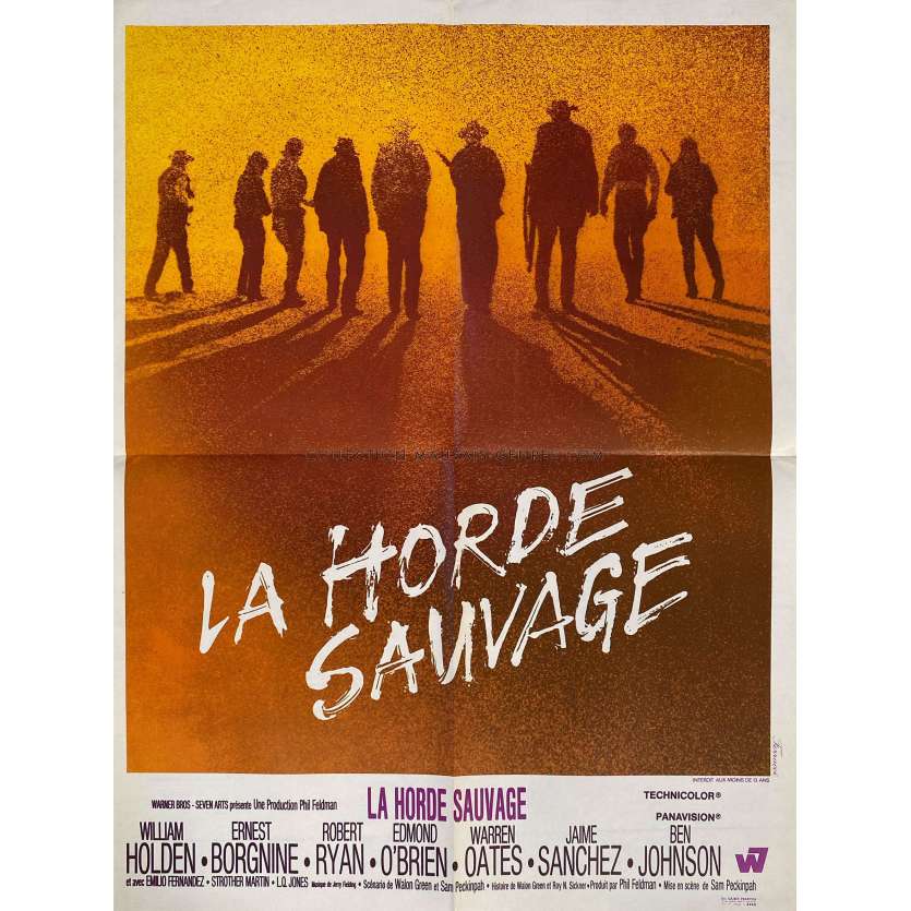LA HORDE SAUVAGE Affiche de film- 60x80 cm. - 1969 - Robert Ryan, Sam Peckinpah