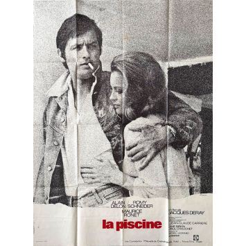 SWIMMING POOL Movie Poster47x63 in.- 1974 - Jacques Deray, Alain Delon, Romy Schneider