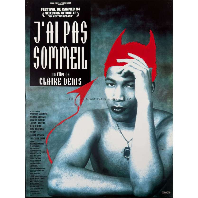 I CAN'T SLEEP Original Movie Poster- 15x21 in. - 1994 - Yekaterina Golubeva, Claire Denis