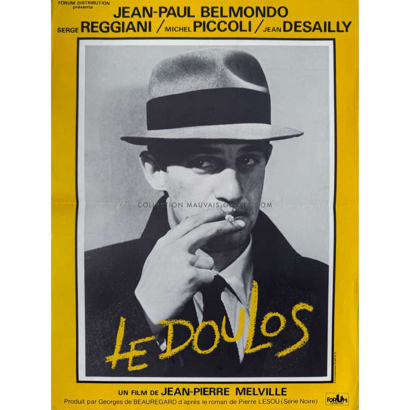 LE DOULOS Affiche de film- 40x54 cm. - 1962/R1980 - Jean-Paul Belmondo, Jean-Pierre Melville