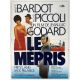 LE MEPRIS Affiche de film- 40x54 cm. - 1963/R1980 - Brigitte Bardot, Jean-Luc Godard