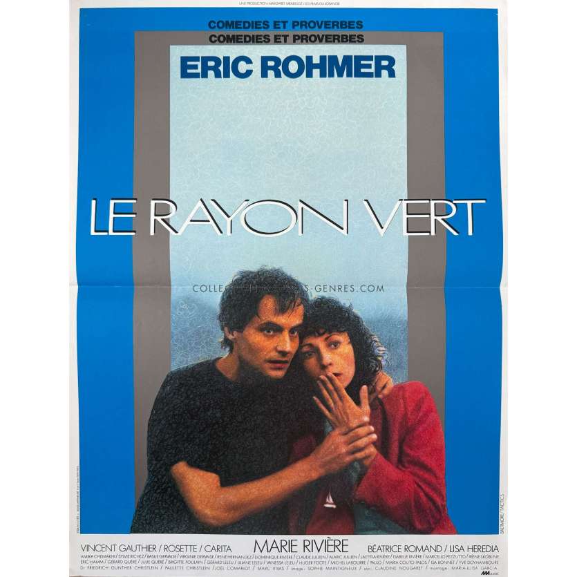 SUMMER Original Movie Poster- 15x21 in. - 1986 - Marie Rivière, Eric Rohmer