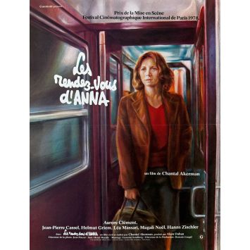 LES RENDEZ-VOUS D'ANNA Affiche de film- 40x54 cm. - 1978 - Aurore Clément, Chantal Akerman
