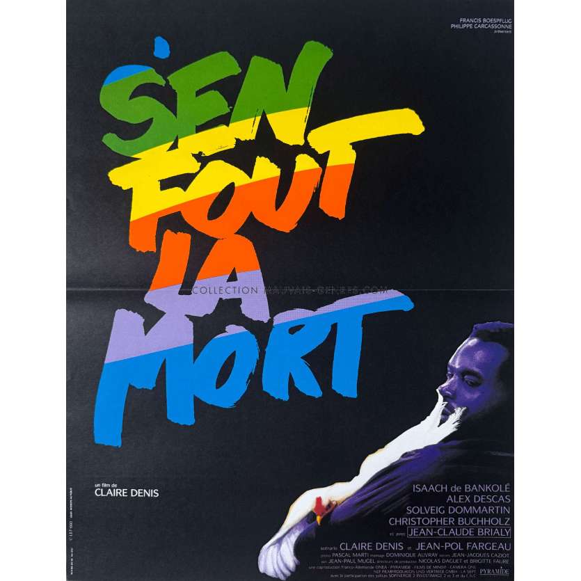 S'EN FOUT LA MORT Affiche de film- 40x54 cm. - 1990 - Isaach De Bankolé, Claire Denis
