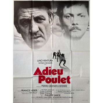 THE FRENCH DETECTIVE Original Movie Poster- 47x63 in. - 1975 - Lino Ventura, Pierre Granier-Deferre
