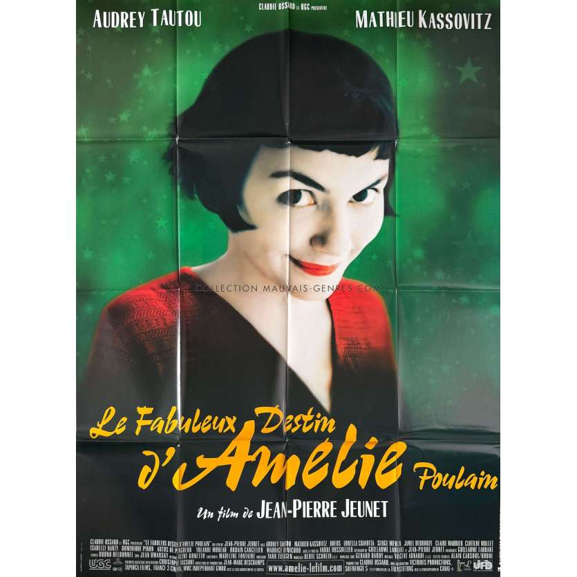 AMELIE POULAIN Affiche de film- 120x160 cm. - 2001 - Audrey Tautou, Jean-Pierre Jeunet