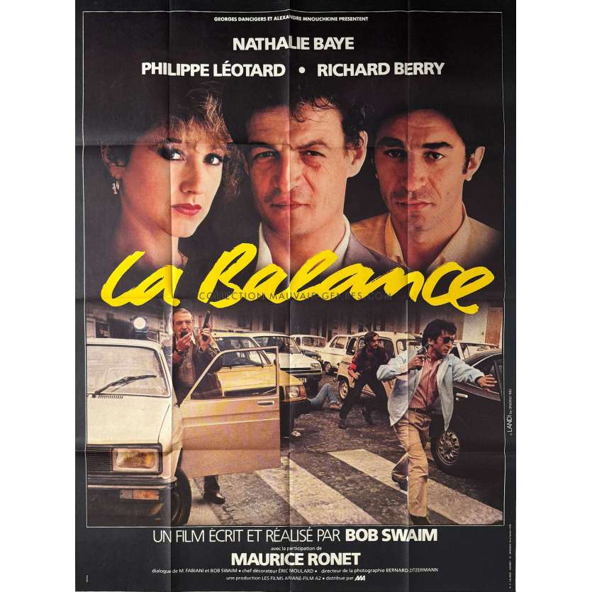 LA BALANCE Affiche de film- 120x160 cm. - 1982 - Nathalie Baye, Bob Swaim