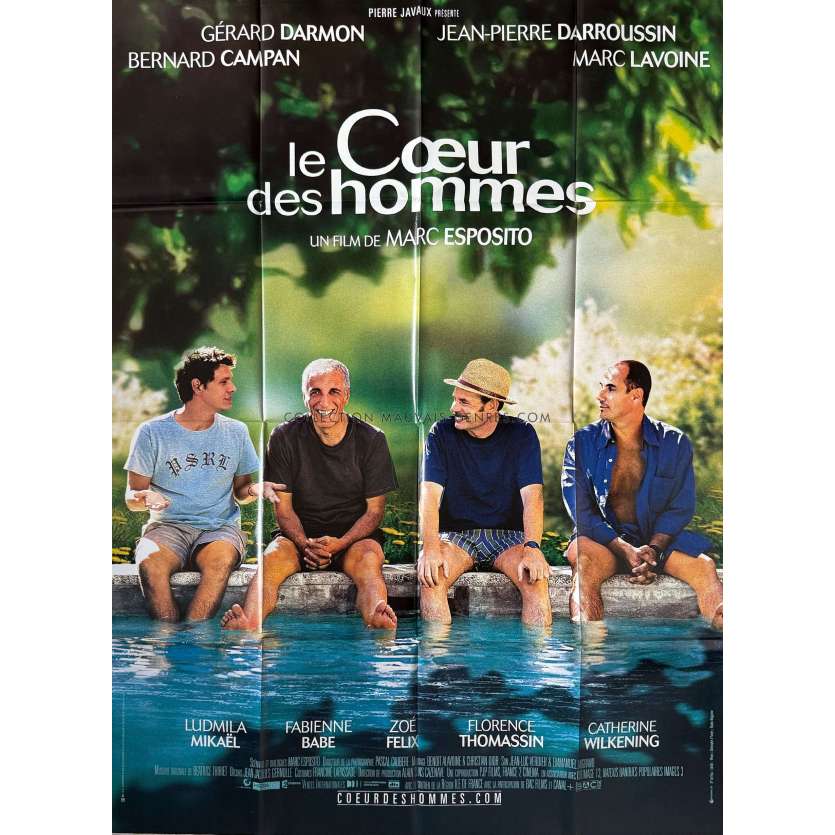 LE COEUR DES HOMMES Affiche de film- 120x160 cm. - 2003 - Bernard Campan, Marc Esposito