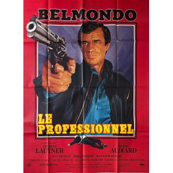 THE PROFESSIONAL Original Movie Poster- 47x63 in. - 1981 - Jean-Paul Belmondo, Georges Lautner