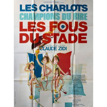 LES FOUS DU STADE Affiche de film- 120x160 cm. - 1972 - Gérard Rinaldi, Claude Zidi