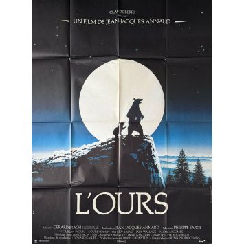 THE BEAR Original Movie Poster- 47x63 in. - 1988 - Tchéky Karyo, Jean-Jacques Annaud