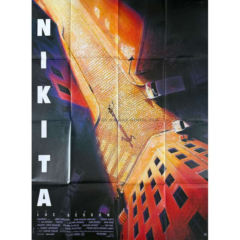 NIKITA Affiche de film- 120x160 cm. - 1990 - Anne Parillaud, Luc Besson