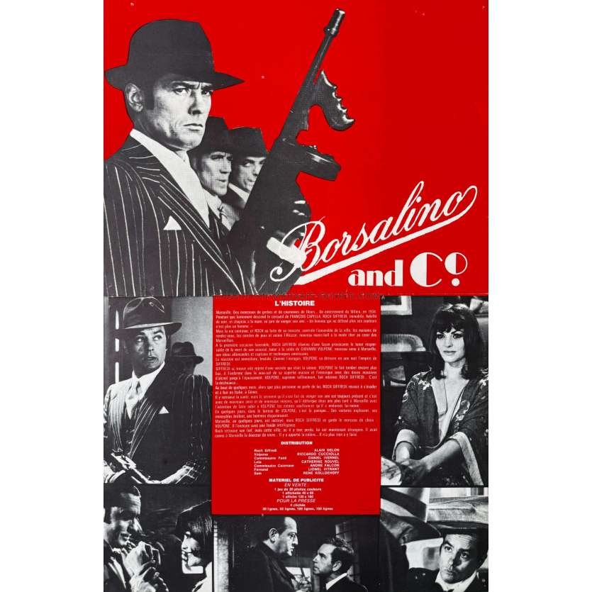 BORSALINO AND CO Original Herald/Trade Ad- 10x12 in. - 1974 - Alain Delon, Jacques Deray