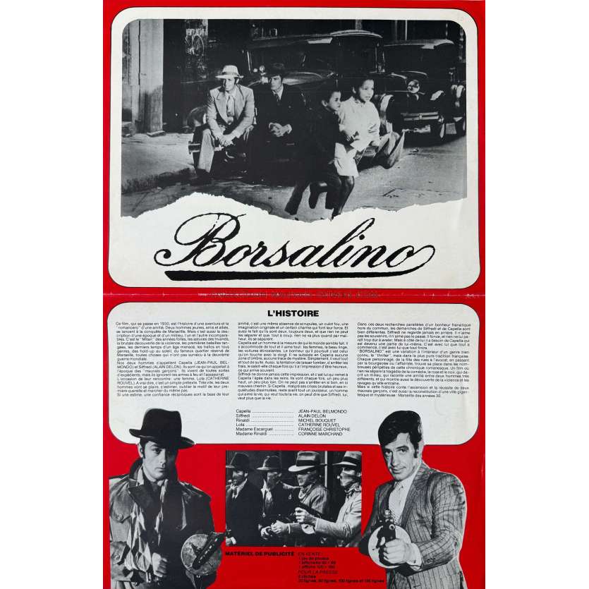 BORSALINO Original Herald/Trade Ad- 10x12 in. - 1970 - Jean-Paul Belmondo, Alain Delon