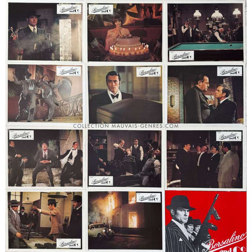 BORSALINO AND CO Original Lobby Cards x10 - 10x12 in. - 1974 - Alain Delon, Jacques Deray