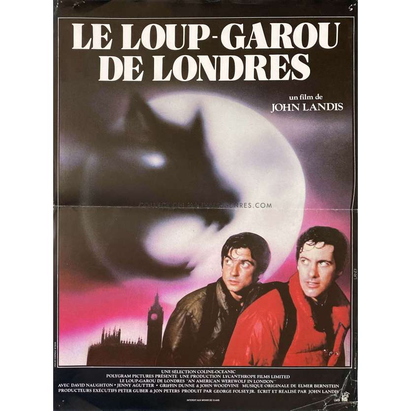 LE LOUP-GAROU DE LONDRES Affiche de film- 40x54 cm. - 1981 - David Naughton, John Landis
