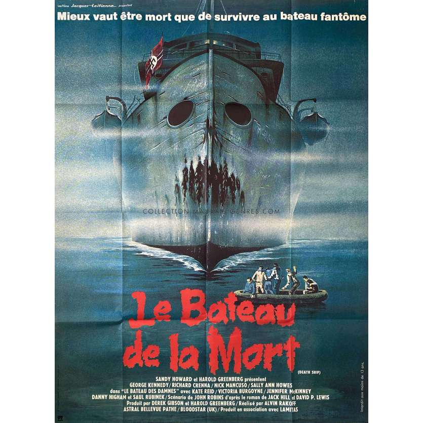LE BATEAU DE LA MORT Affiche de film- 120x160 cm. - 1980 - George Kennedy, Alvin Rakoff