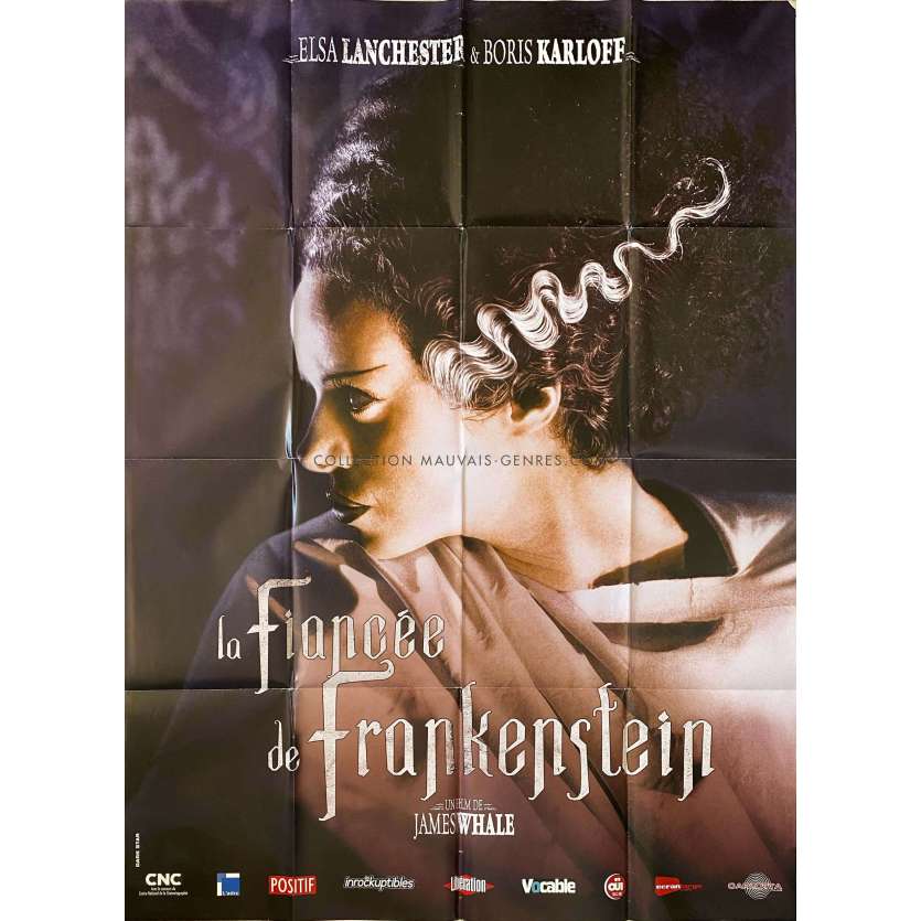 LA FIANCEE DE FRANKENSTEIN Affiche de film- 120x160 cm. - 1935/2015 - Boris Karloff, James Whale