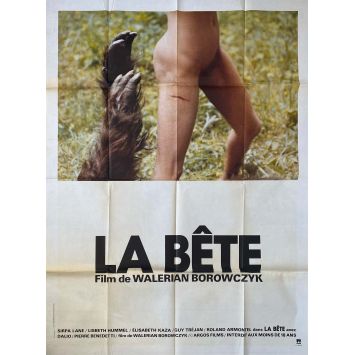 THE BEAST Original Movie Poster- 47x63 in. - 1975 - Sirpa Lane, Walerian Borowczyk